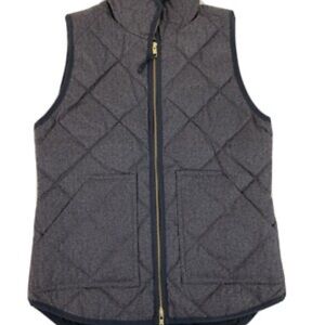 J. Crew Charcoal Quilted Vest